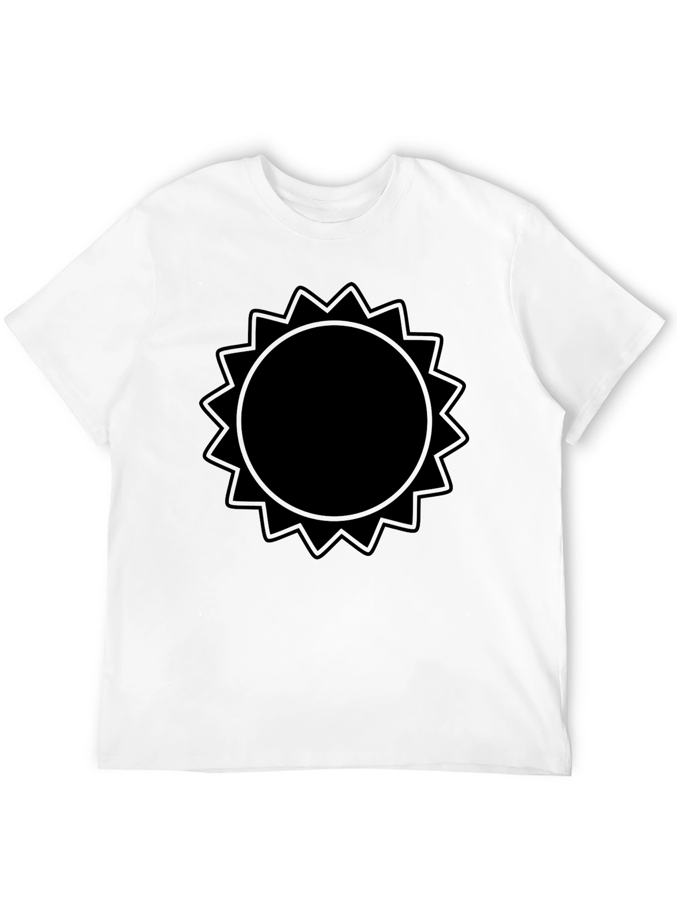 Black Sun Graphic Tee - Modern Casual Style