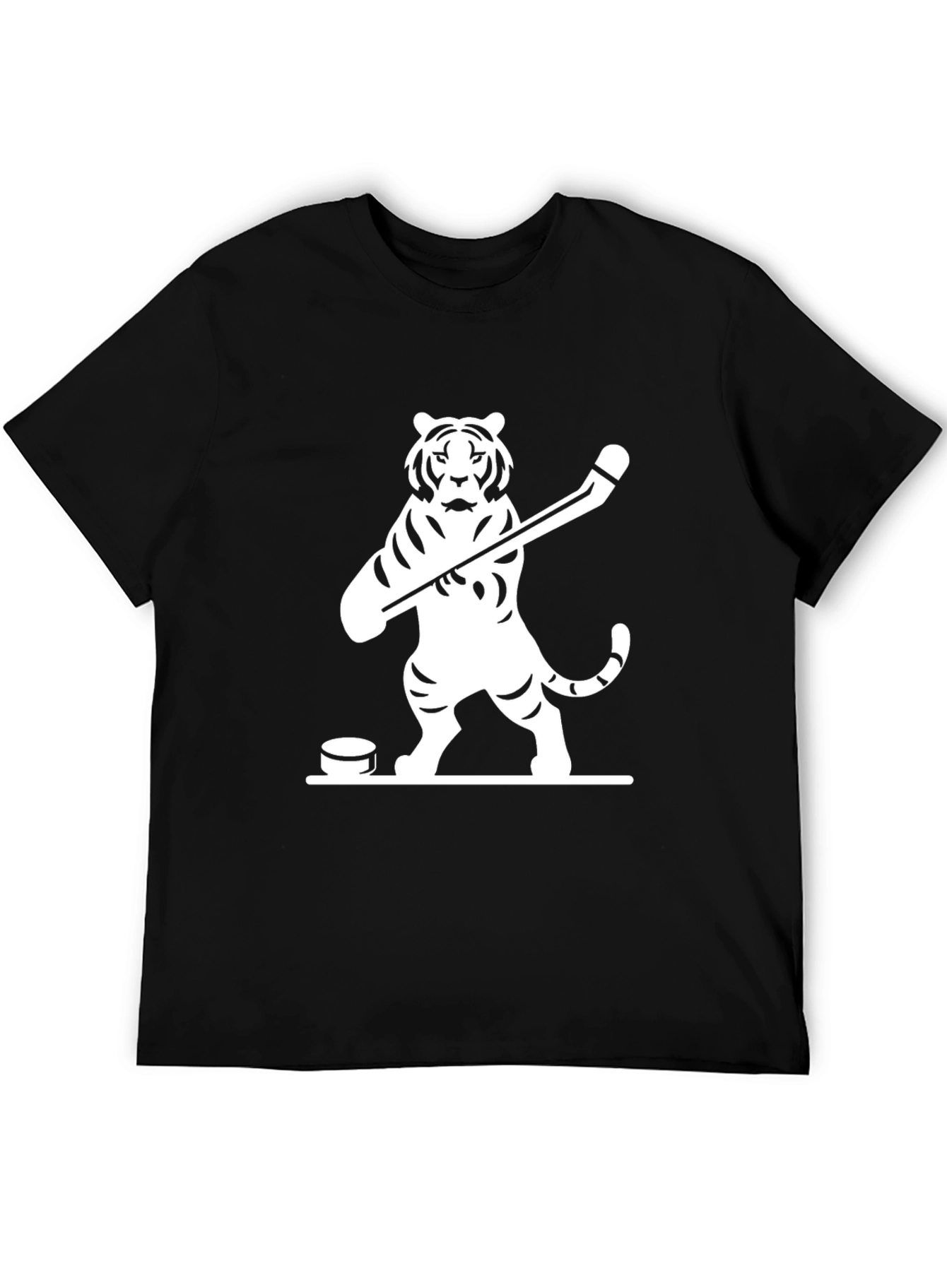 Hockey Tiger Graphic Tee - Black