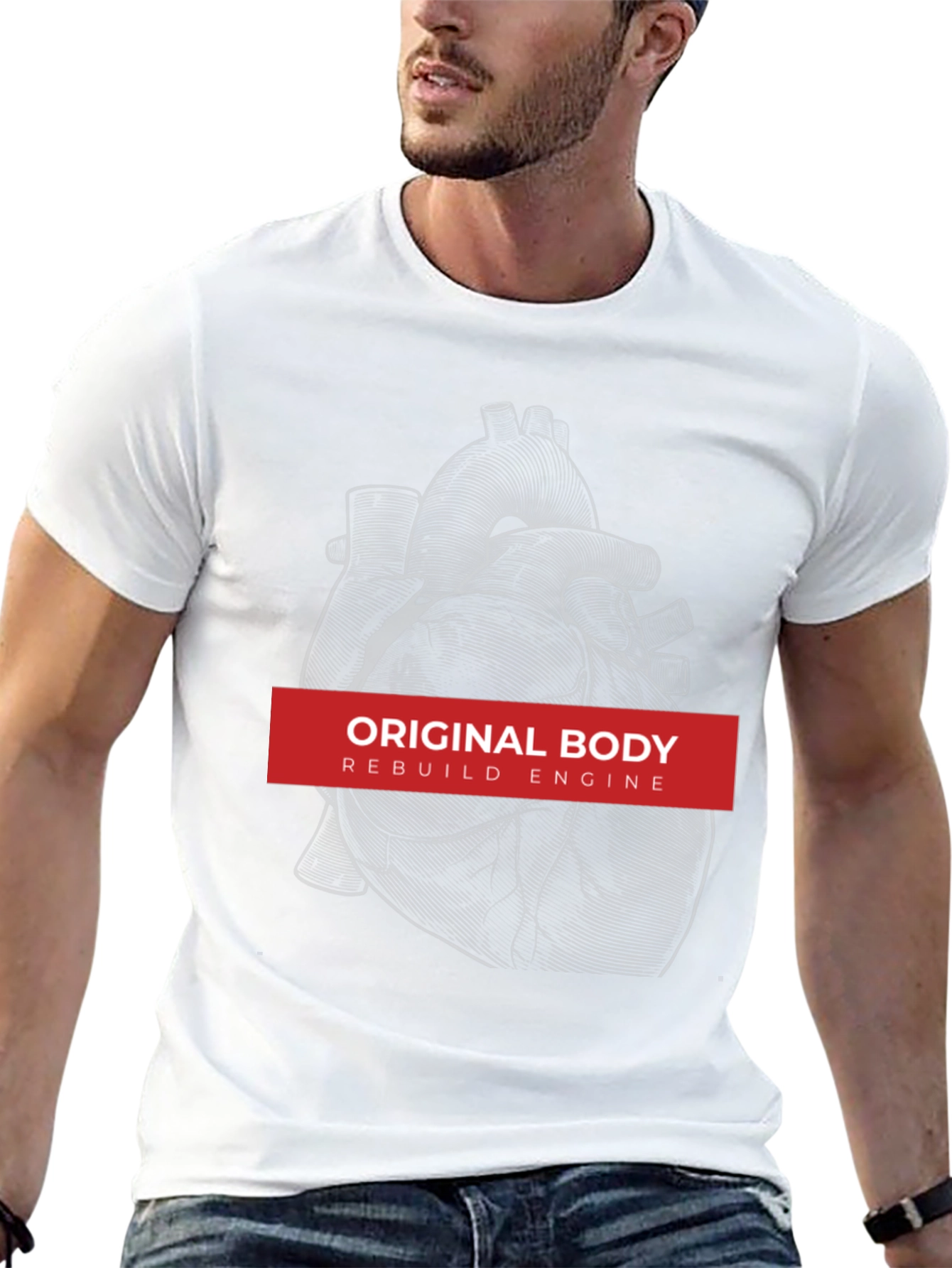 Original Body Rebuild Engine Graphic Tee