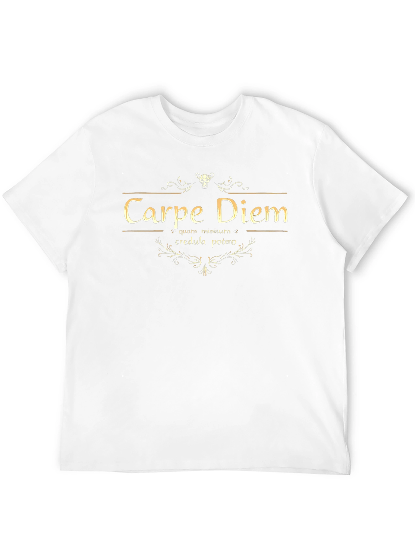 Carpe Diem Graphic Tee - Black Cotton T-Shirt