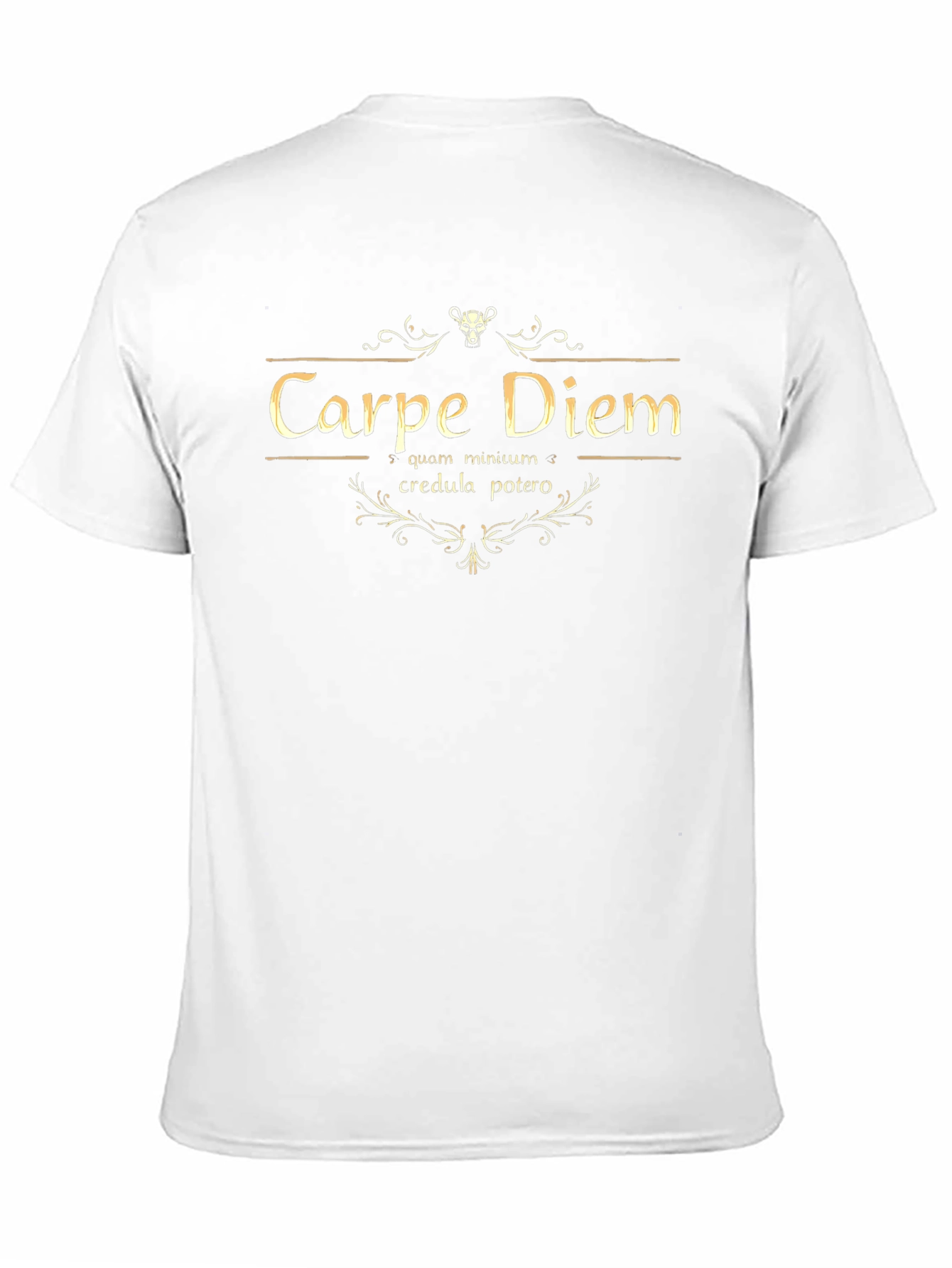 Carpe Diem Graphic Tee - Black Cotton T-Shirt