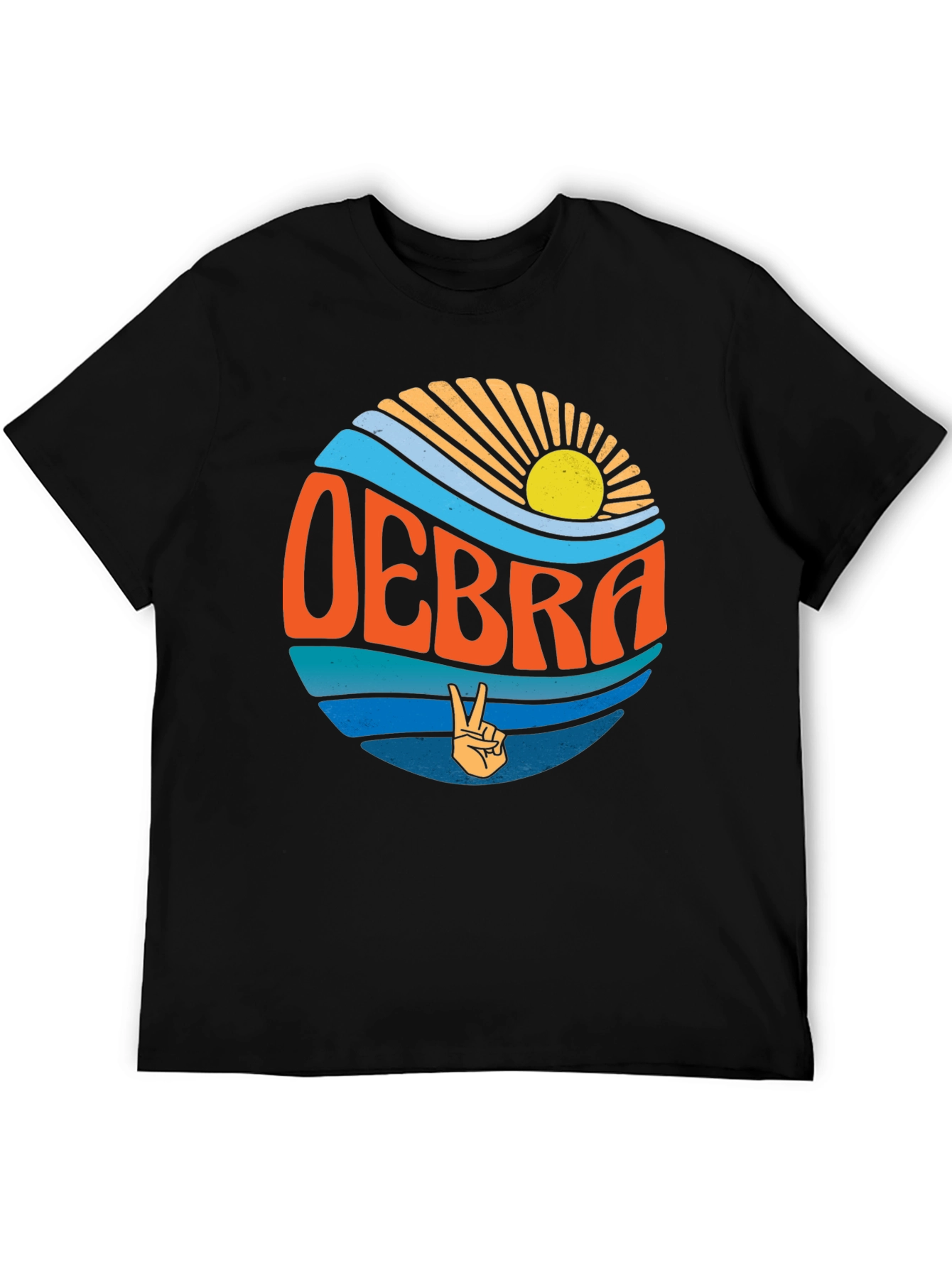Retro OEBRA Peace Sign T-Shirt