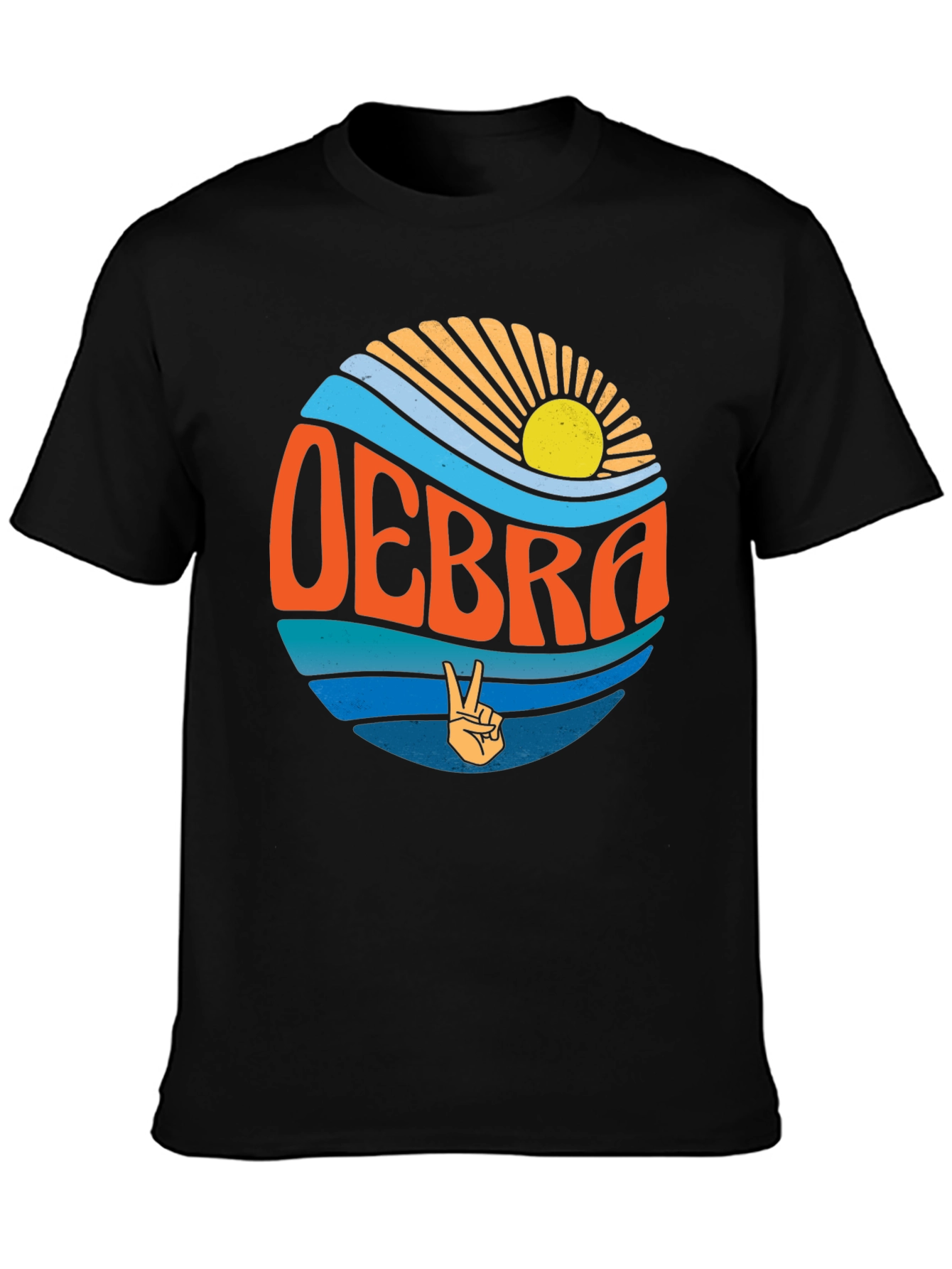 Retro OEBRA Peace Sign T-Shirt