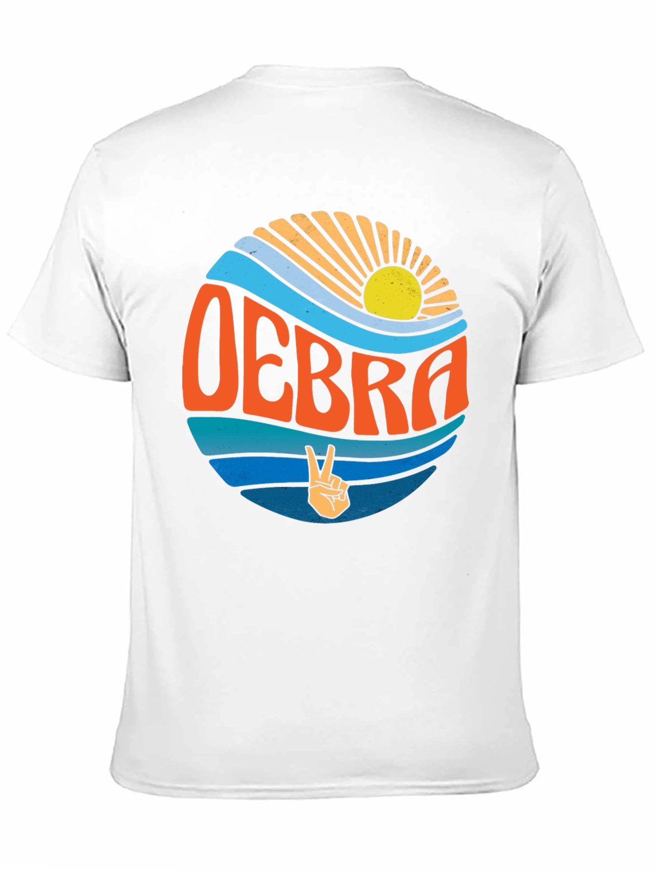 Retro OEBRA Peace Sign T-Shirt