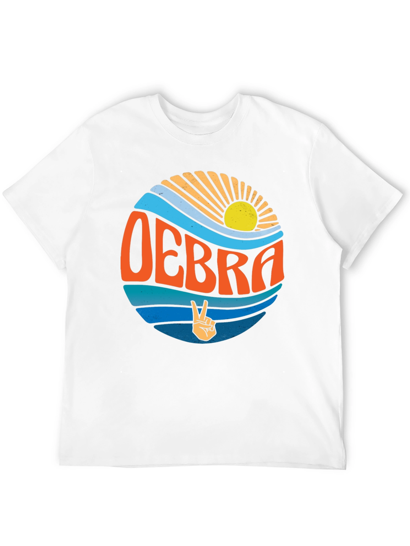 Retro OEBRA Peace Sign T-Shirt