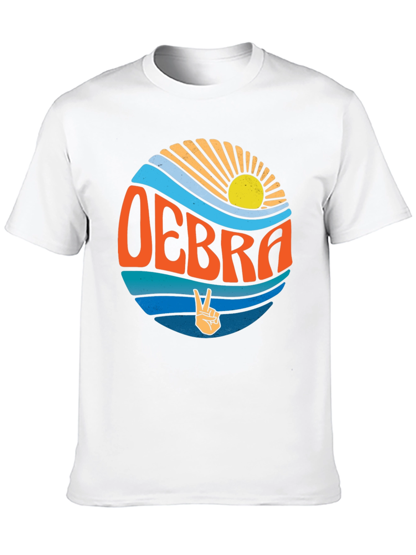 Retro OEBRA Peace Sign T-Shirt