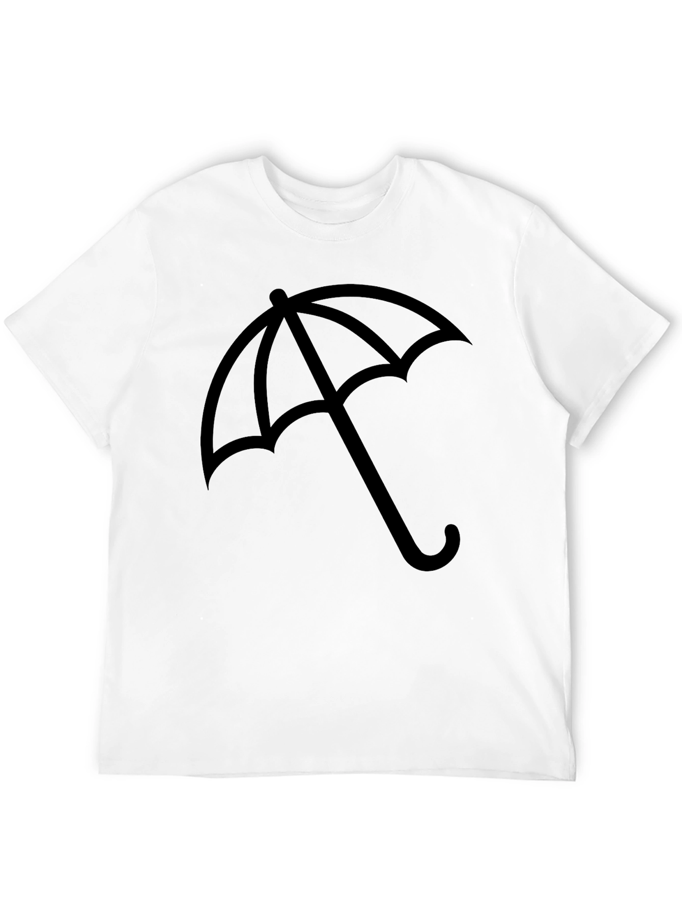 Umbrella Graphic Black T-Shirt - Stylish Casual Wear