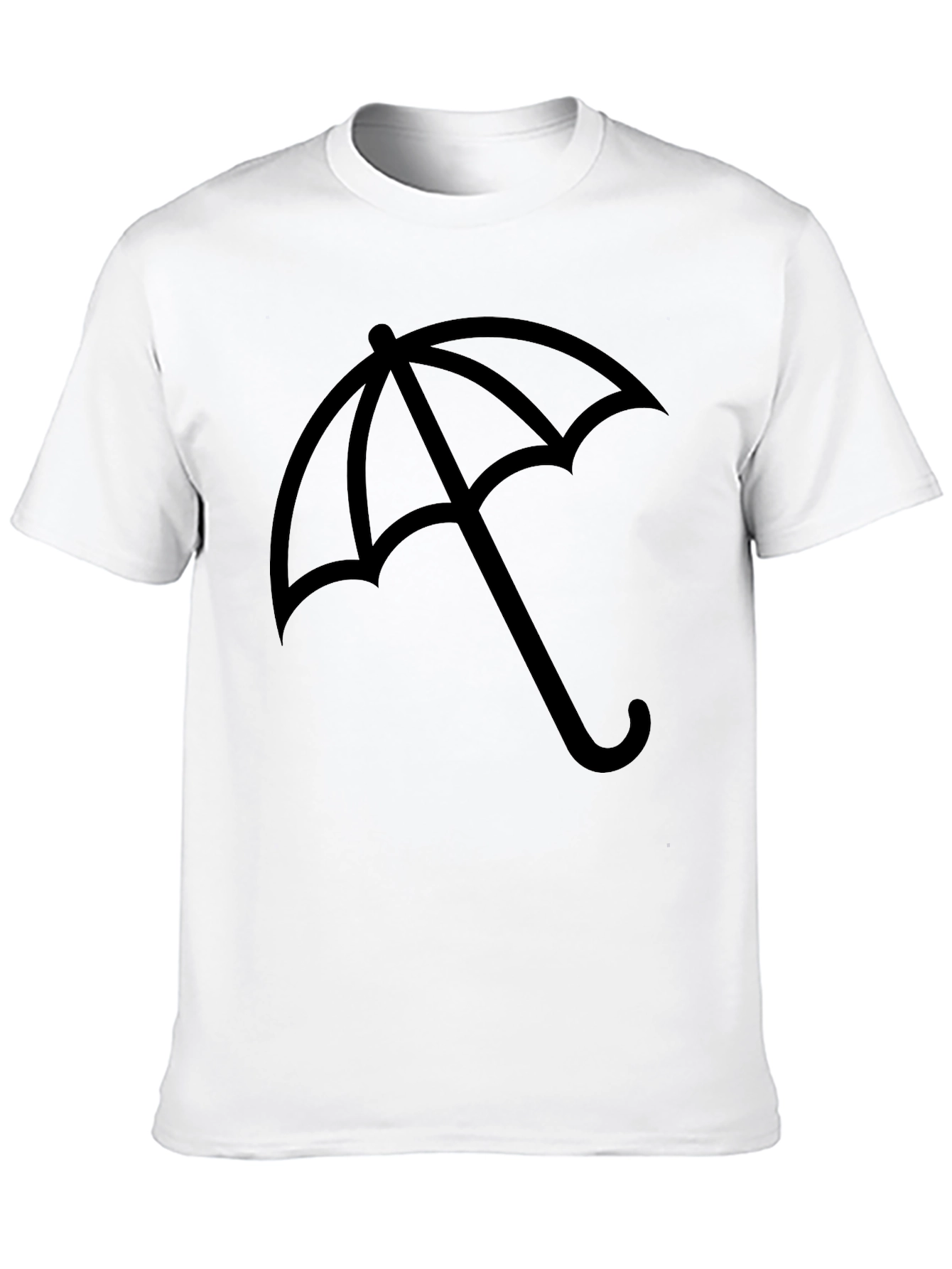Umbrella Graphic Black T-Shirt - Stylish Casual Wear