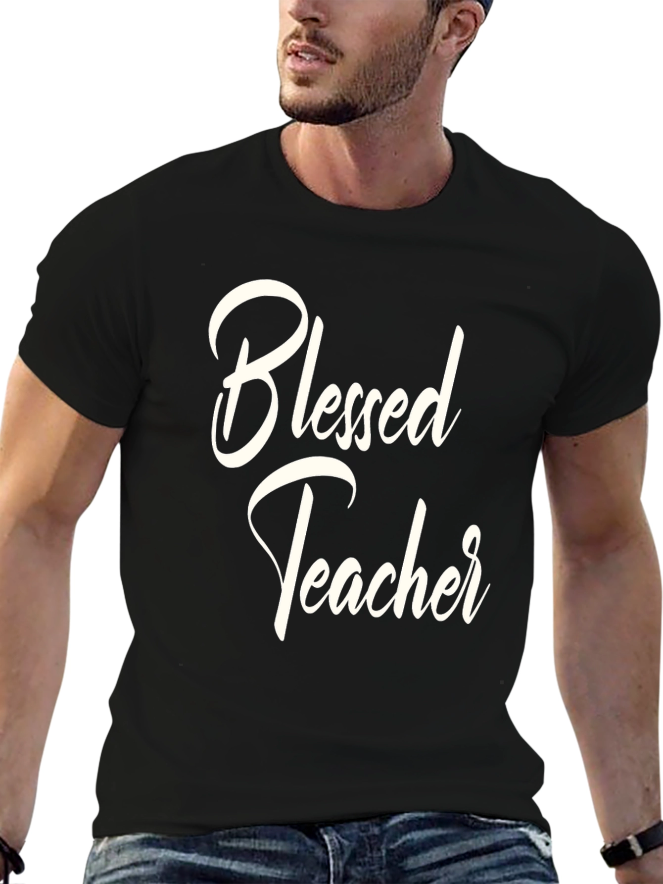 Blessed Teacher Black T-Shirt