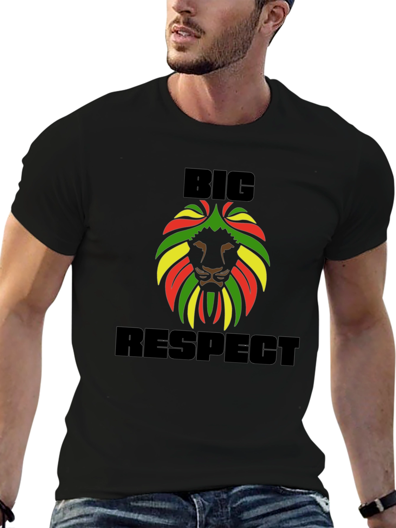 Big Respect Lion Rasta T-Shirt