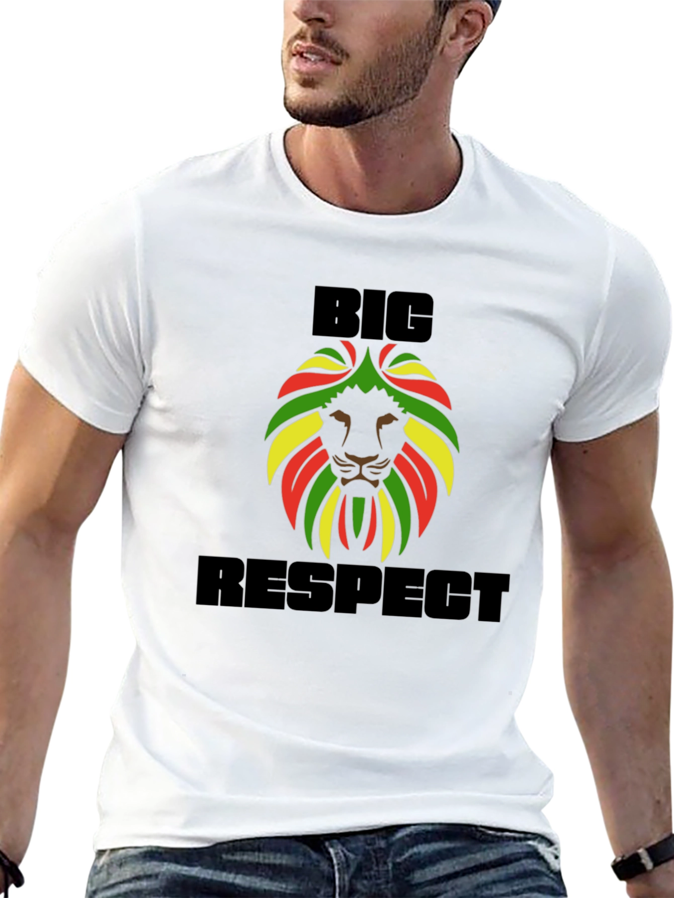 Big Respect Lion Rasta T-Shirt