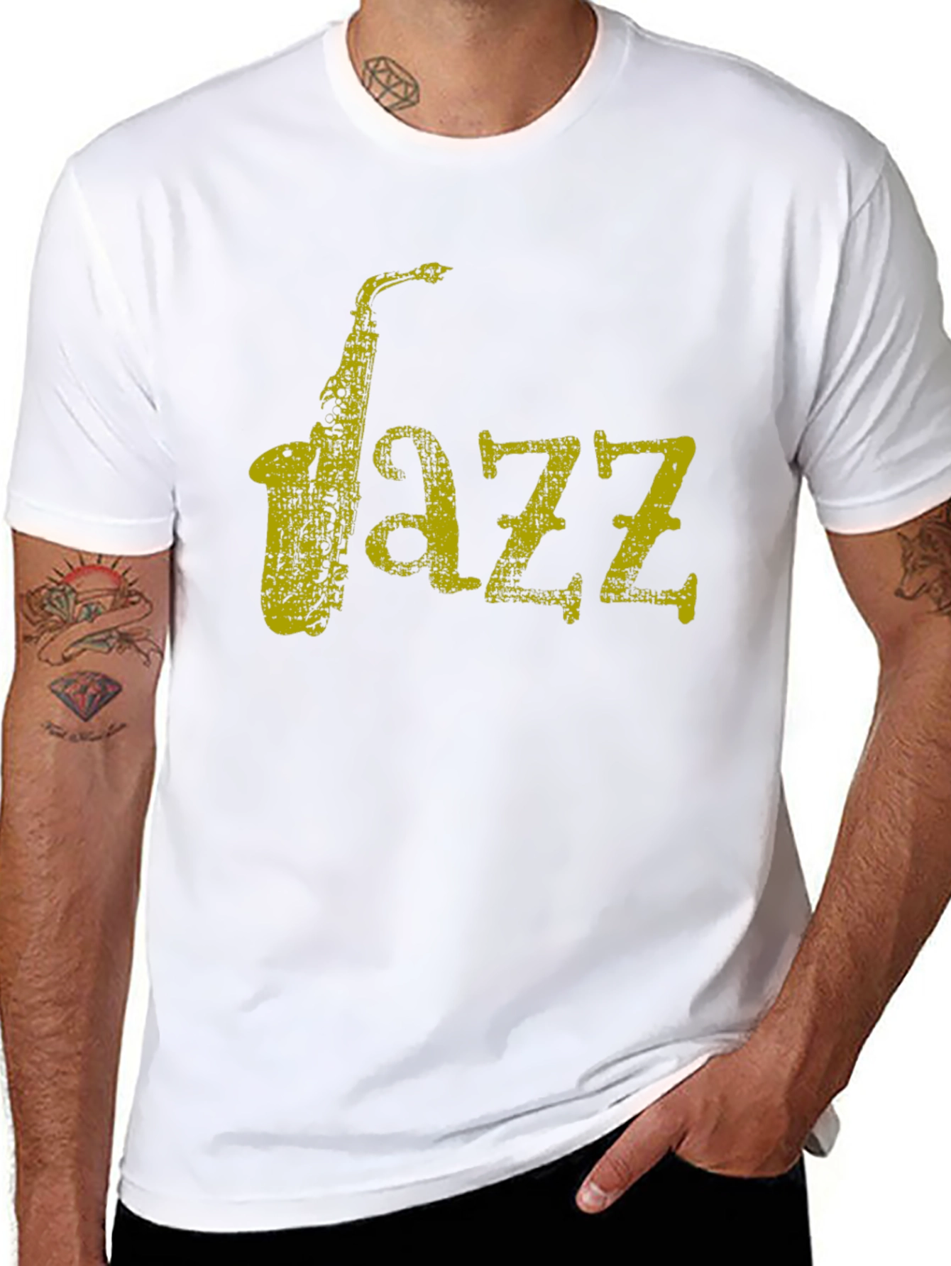 Cool Jazz Saxophone Graphic T-Shirt