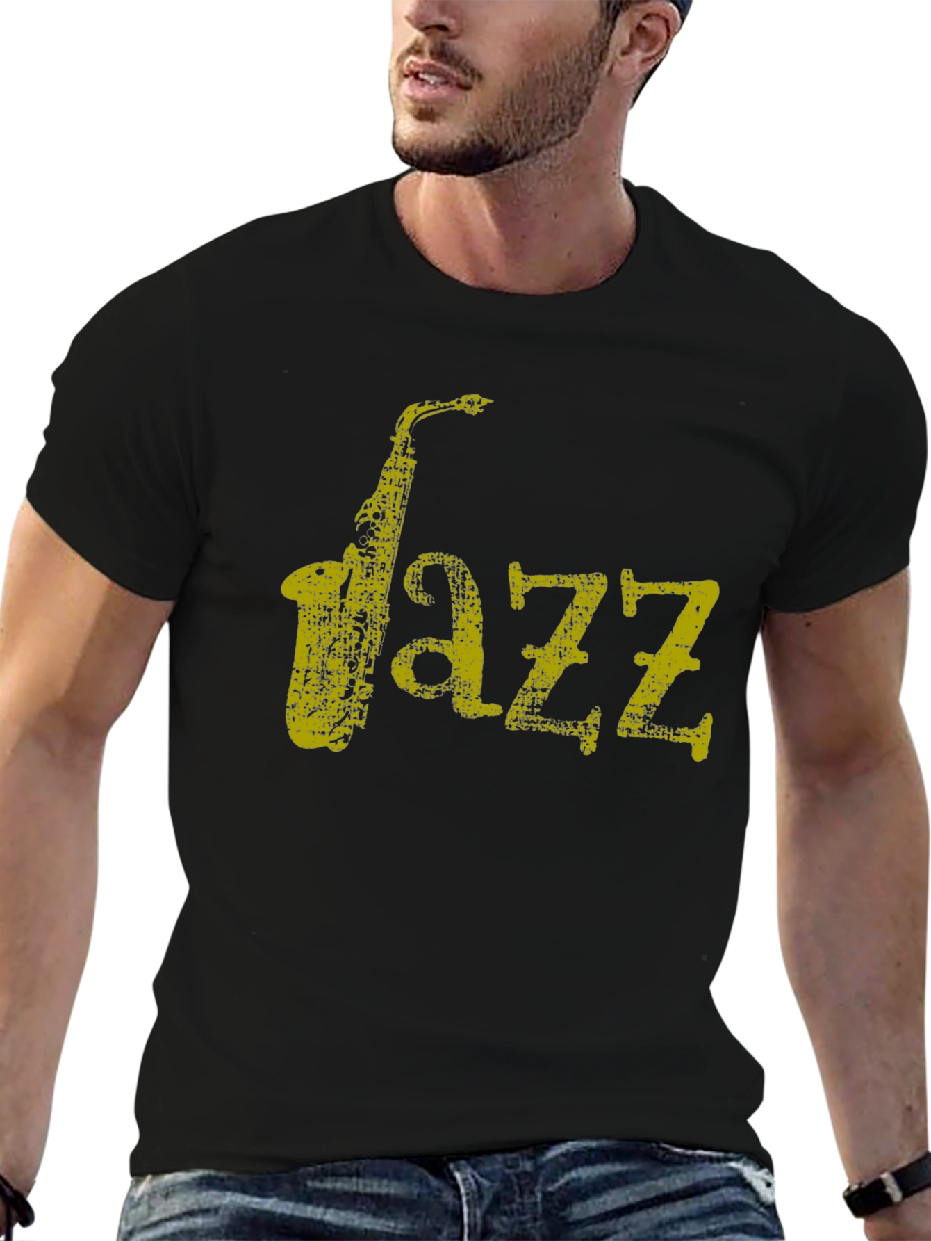 Cool Jazz Saxophone Graphic T-Shirt