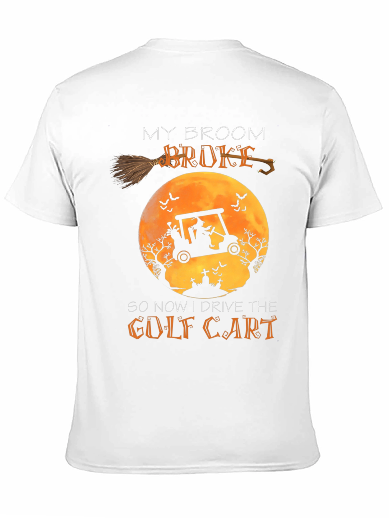 Halloween Witch Golf Cart T-Shirt