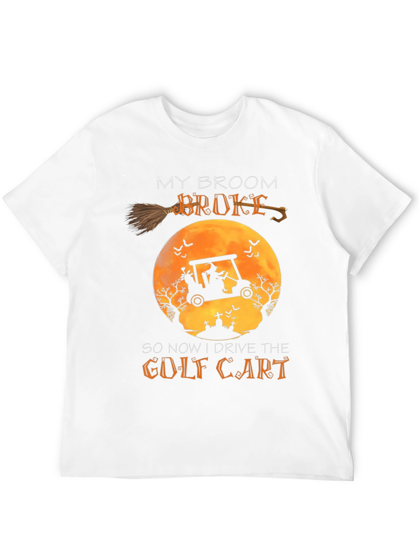 Halloween Witch Golf Cart T-Shirt