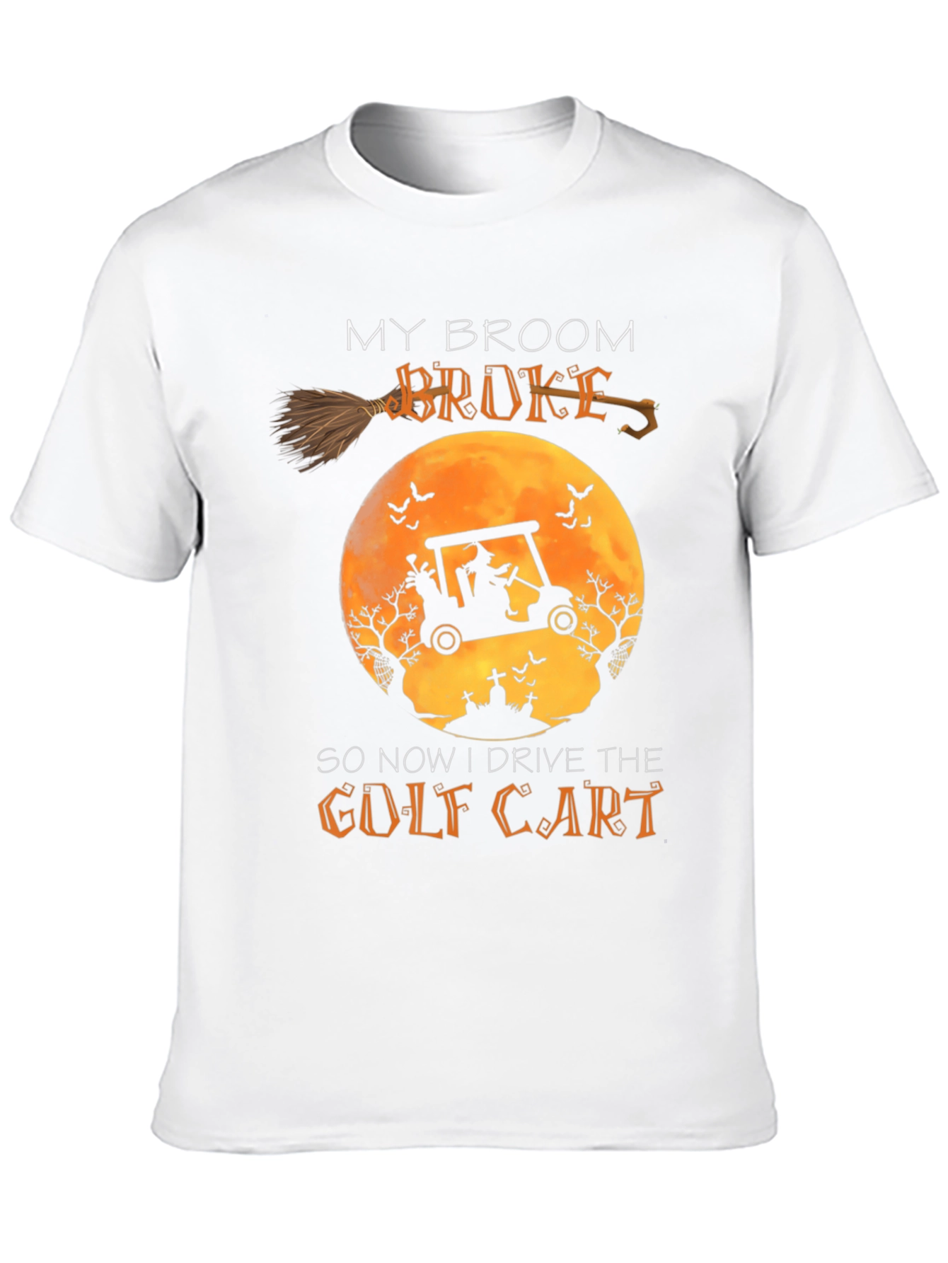 Halloween Witch Golf Cart T-Shirt