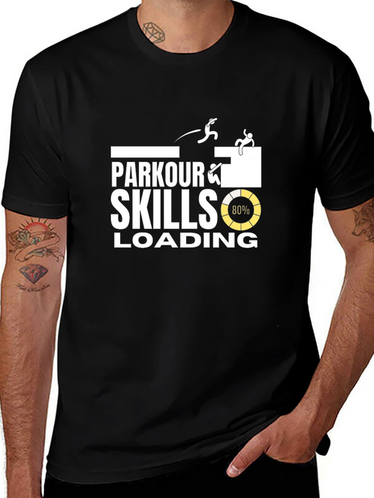 Parkour Skills Loading T-Shirt - Black