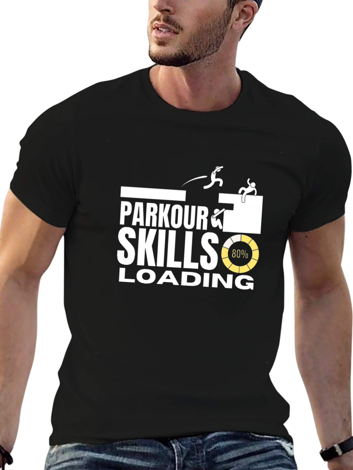 Parkour Skills Loading T-Shirt - Black