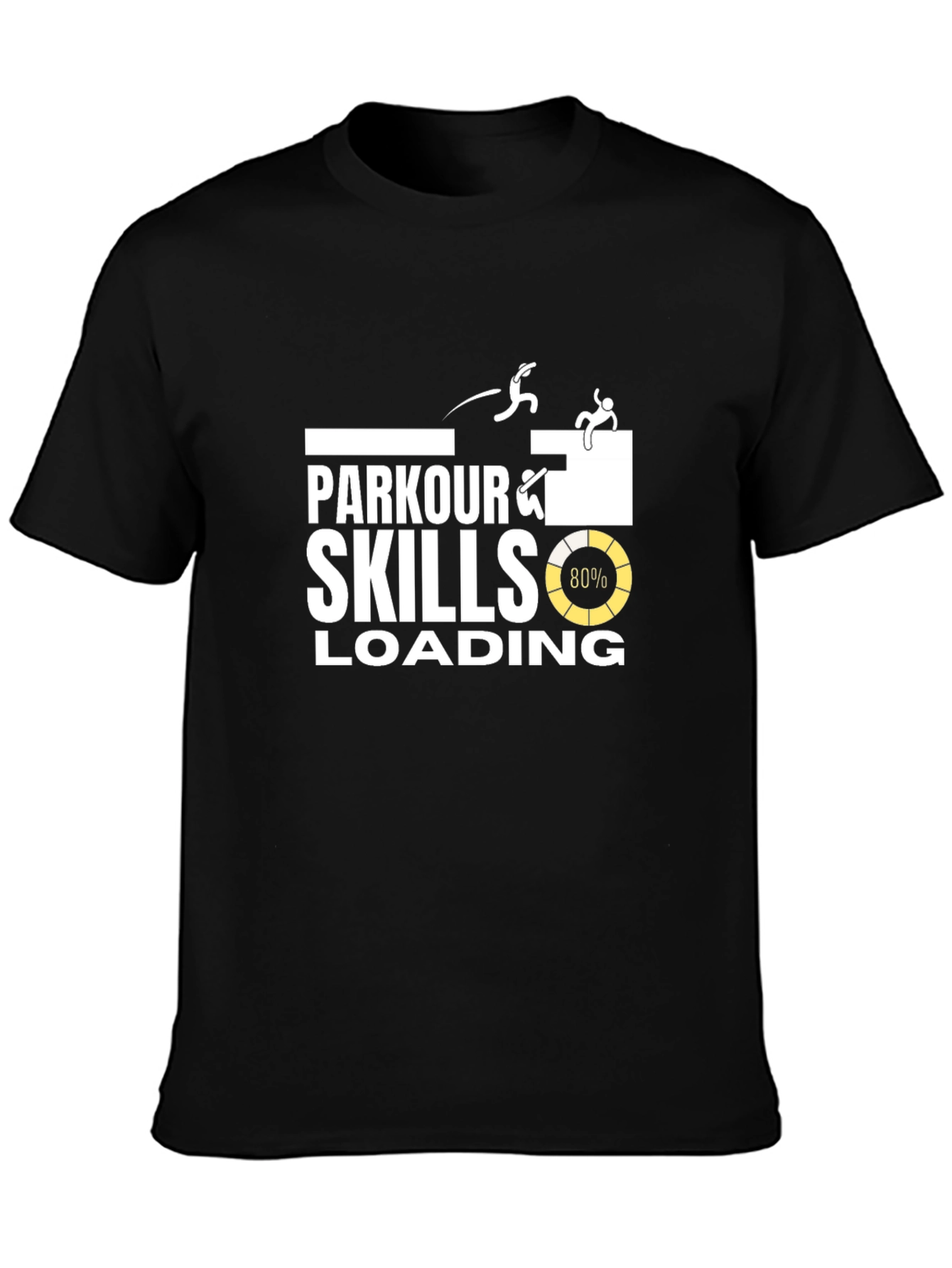 Parkour Skills Loading T-Shirt - Black