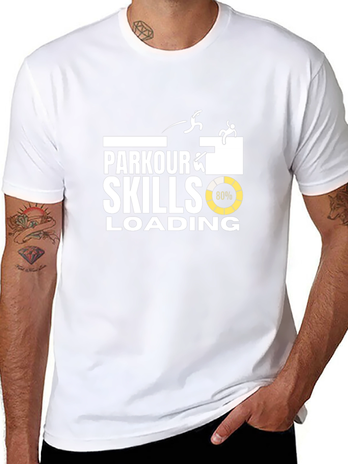Parkour Skills Loading T-Shirt - Black