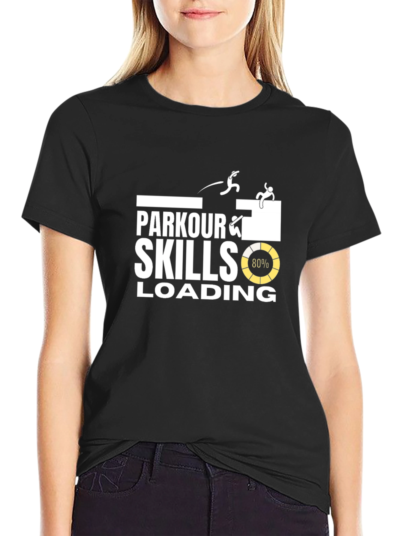 Parkour Skills Loading T-Shirt - Black