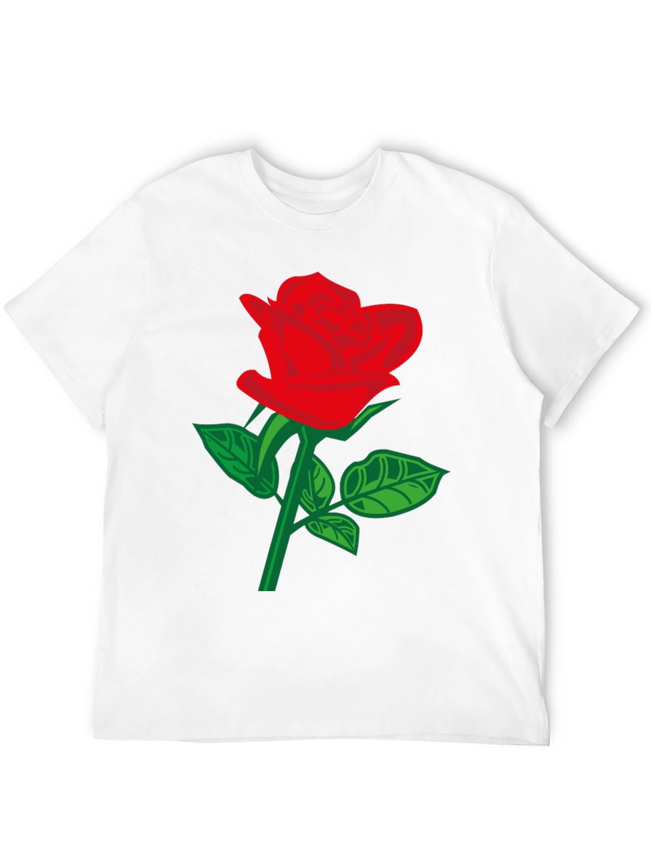 Black Rose T-Shirt - Stylish Floral Design