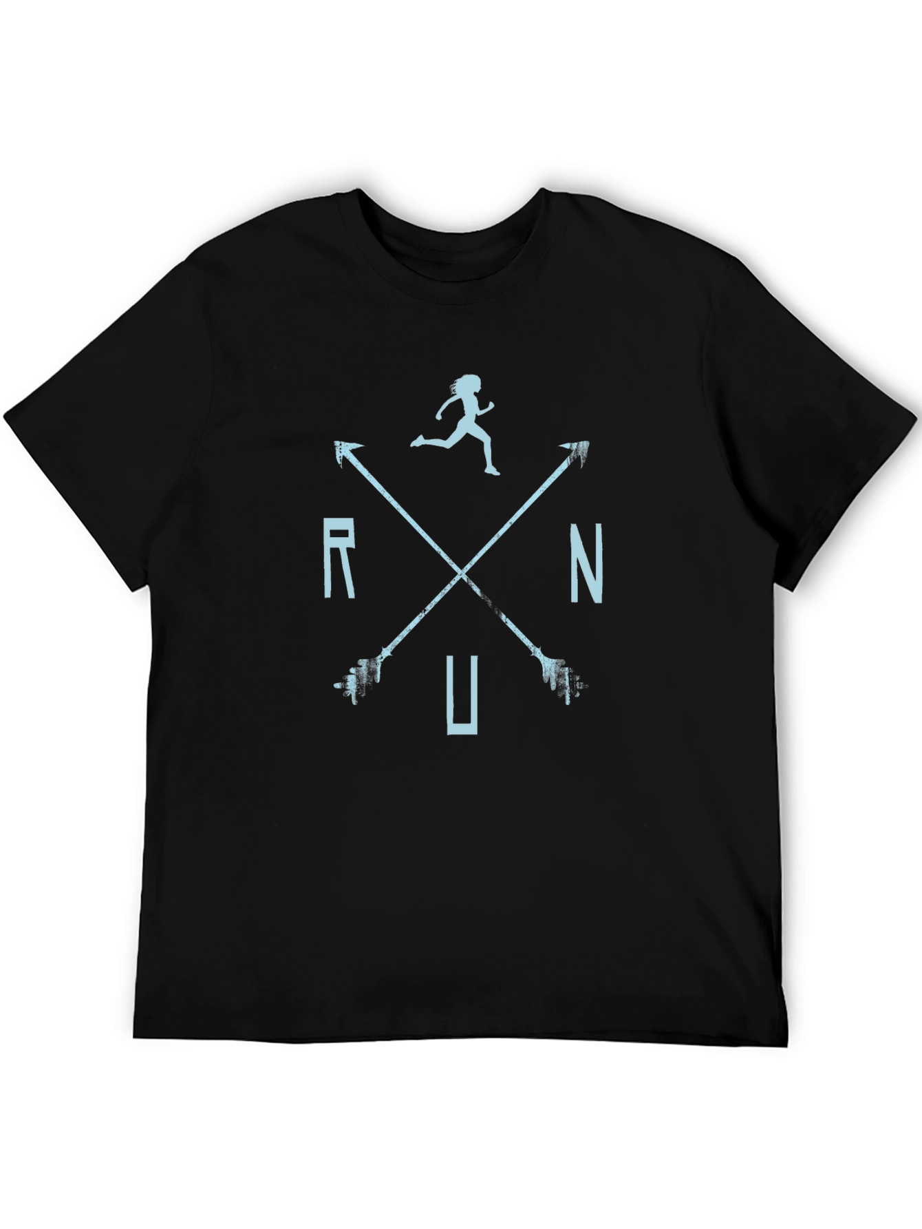 Run Arrow Graphic Tee - Black