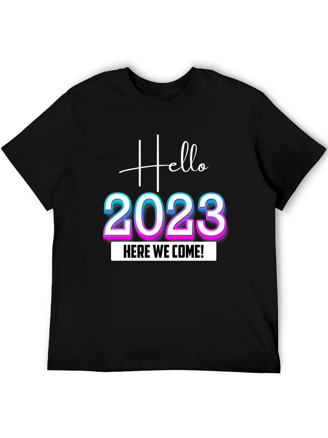 Hello 2023 Graphic Tee - New Year Celebration T-Shirt