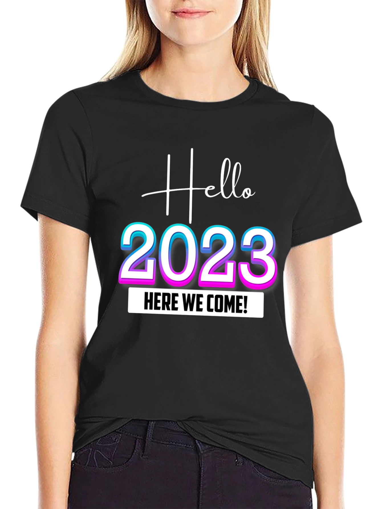 Hello 2023 Graphic Tee - New Year Celebration T-Shirt