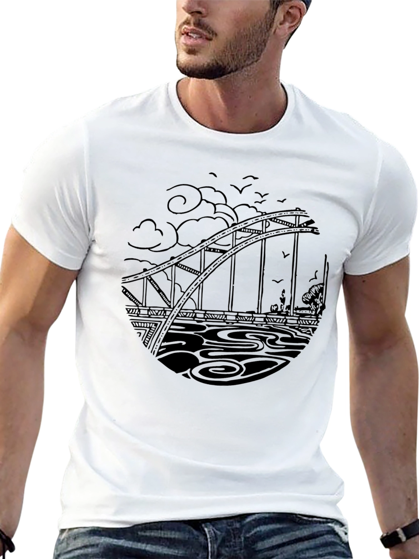 Black Bridge Graphic Tee