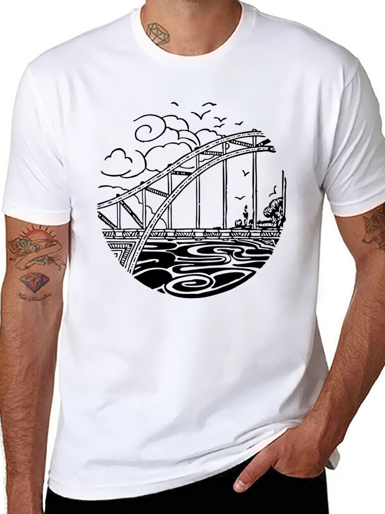 Black Bridge Graphic Tee