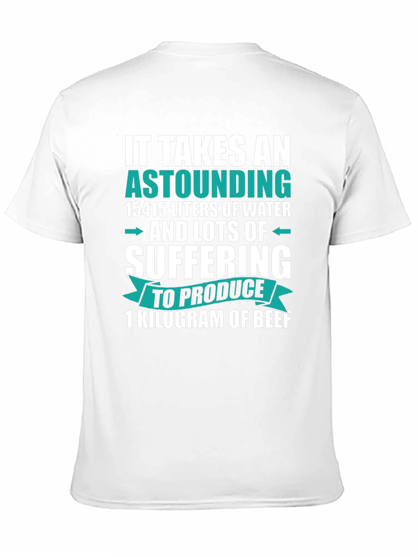 Astounding Beef Fact T-Shirt - Black Cotton Tee