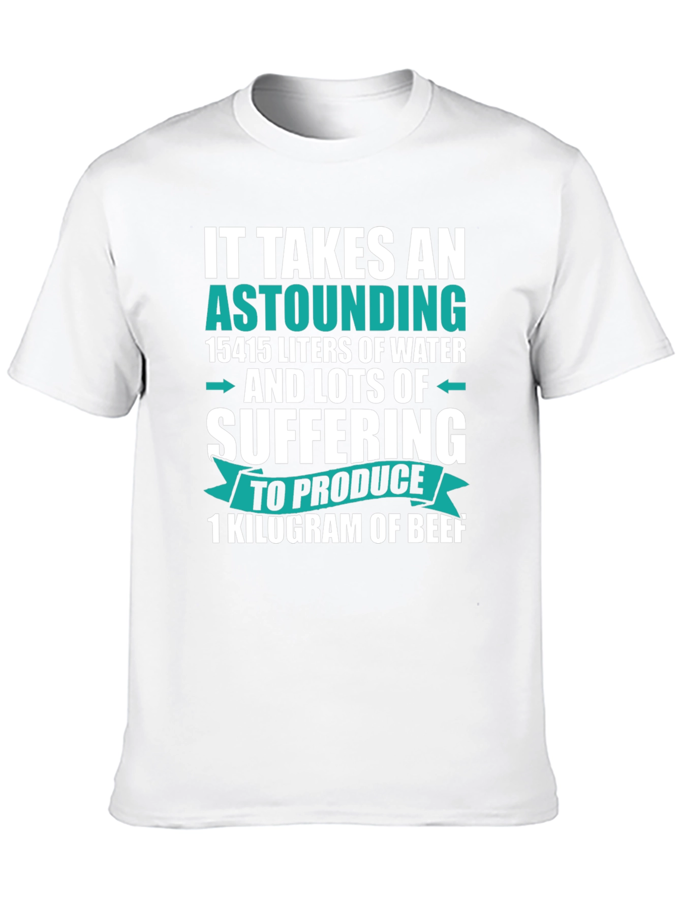 Astounding Beef Fact T-Shirt - Black Cotton Tee