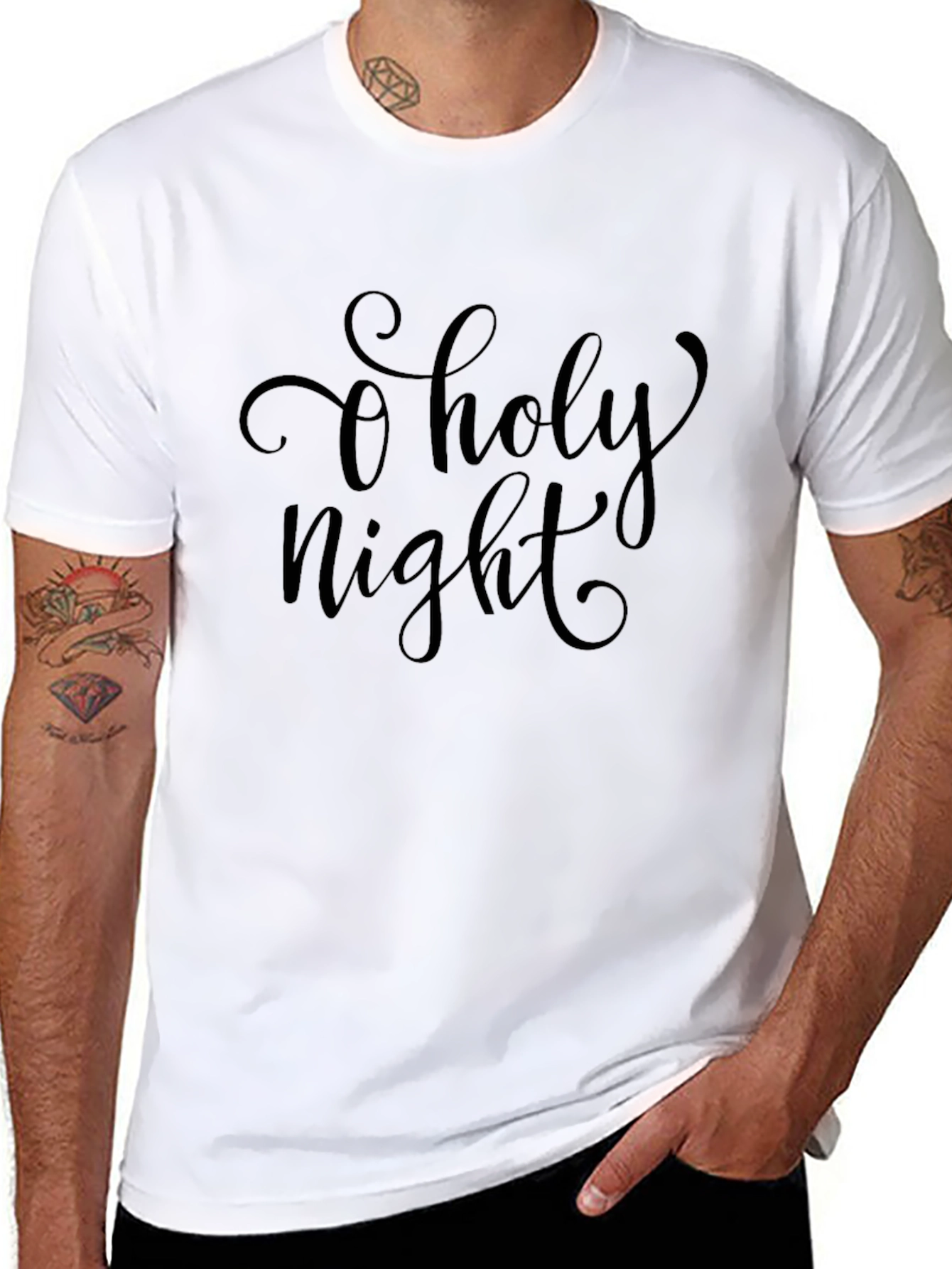 O Holy Night T-Shirt - Festive Holiday Apparel