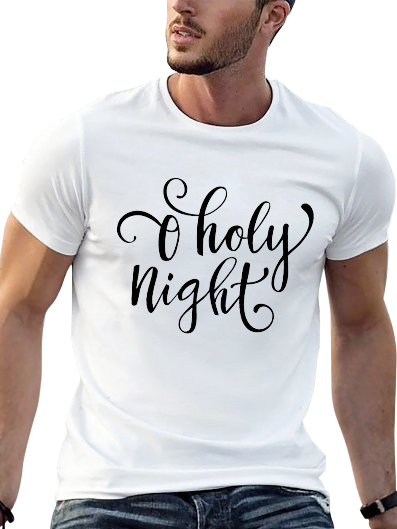 O Holy Night T-Shirt - Festive Holiday Apparel