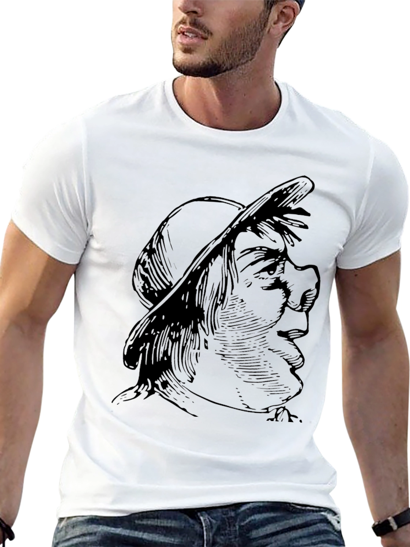 Optical Illusion Face T-Shirt