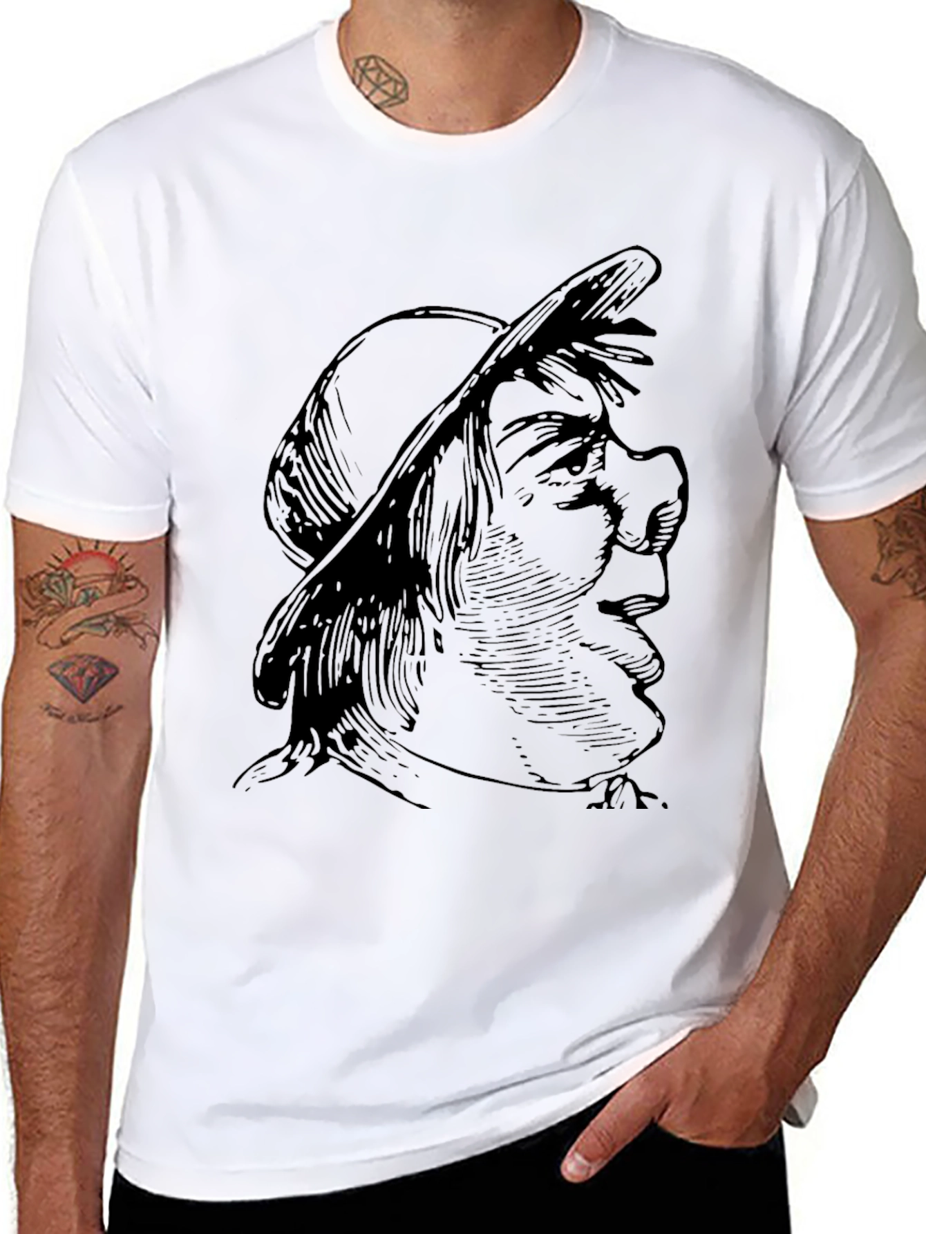 Optical Illusion Face T-Shirt