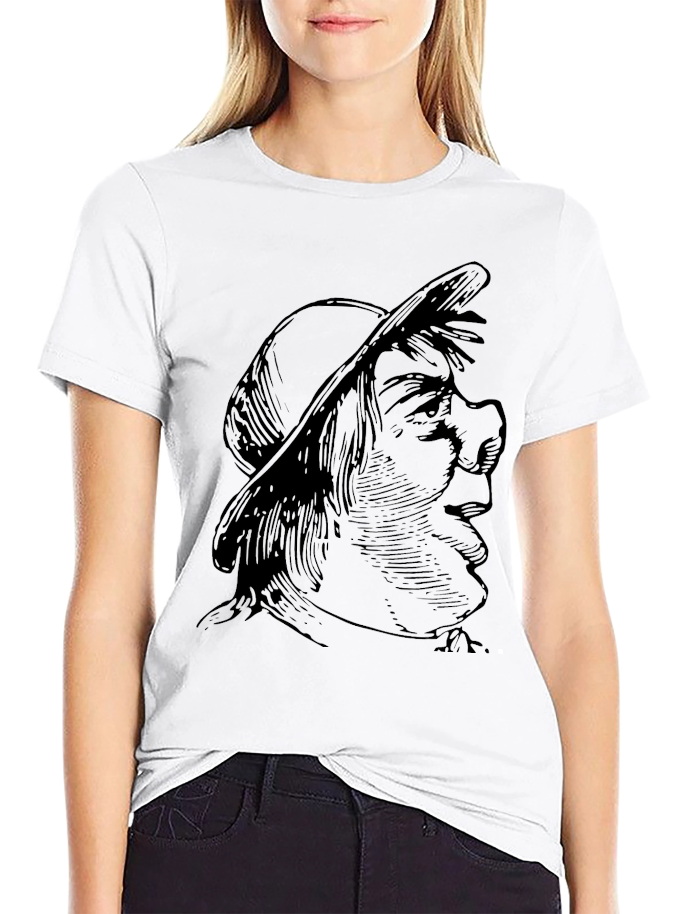 Optical Illusion Face T-Shirt