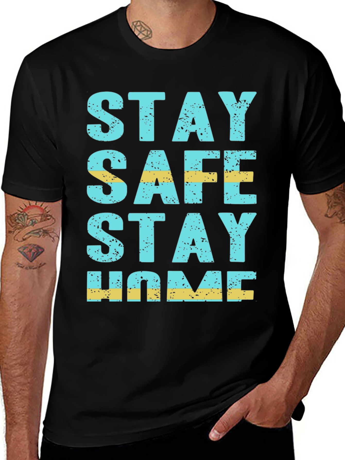 Stay Safe Stay Home Graphic Tee