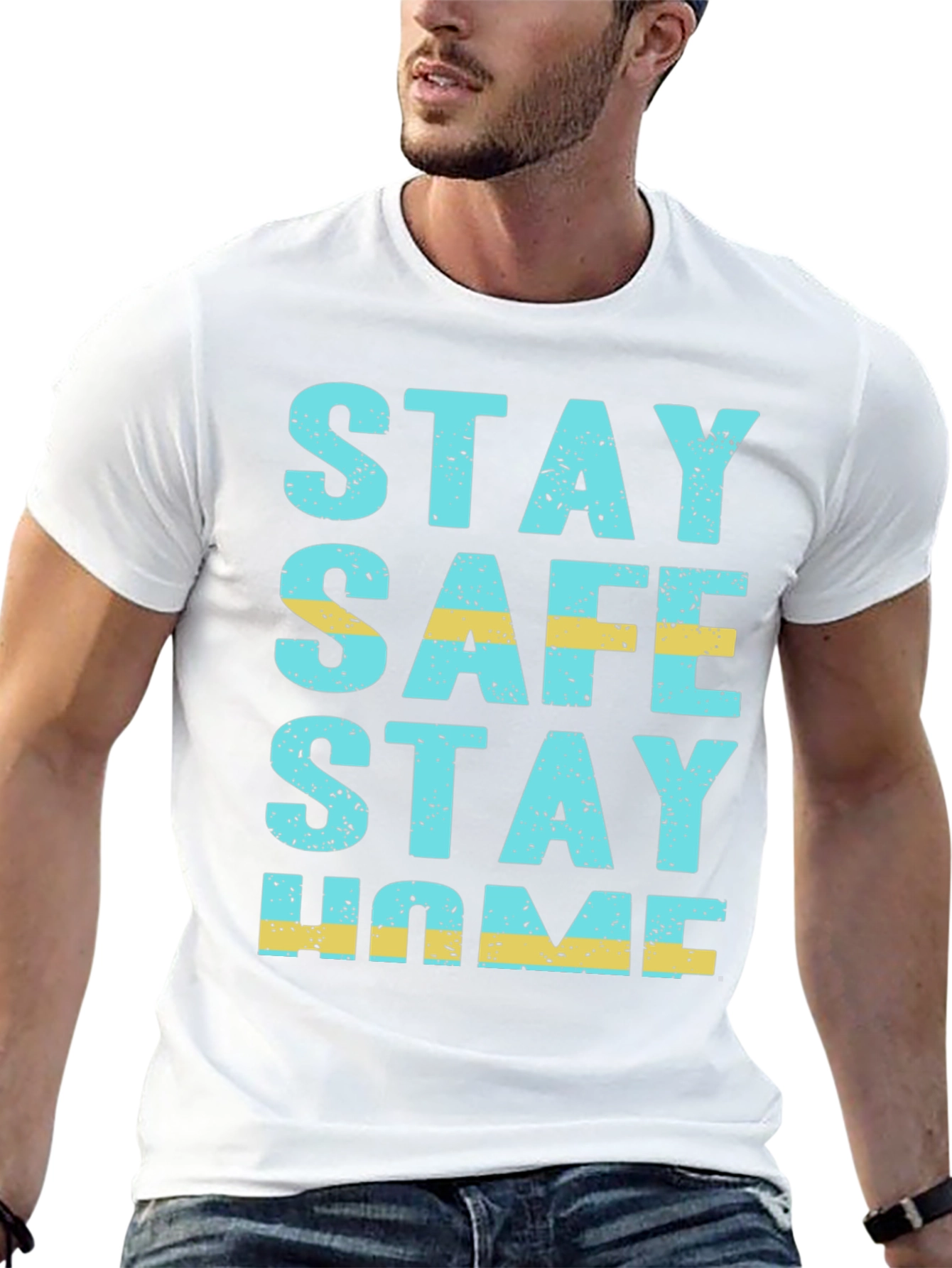 Stay Safe Stay Home Graphic Tee