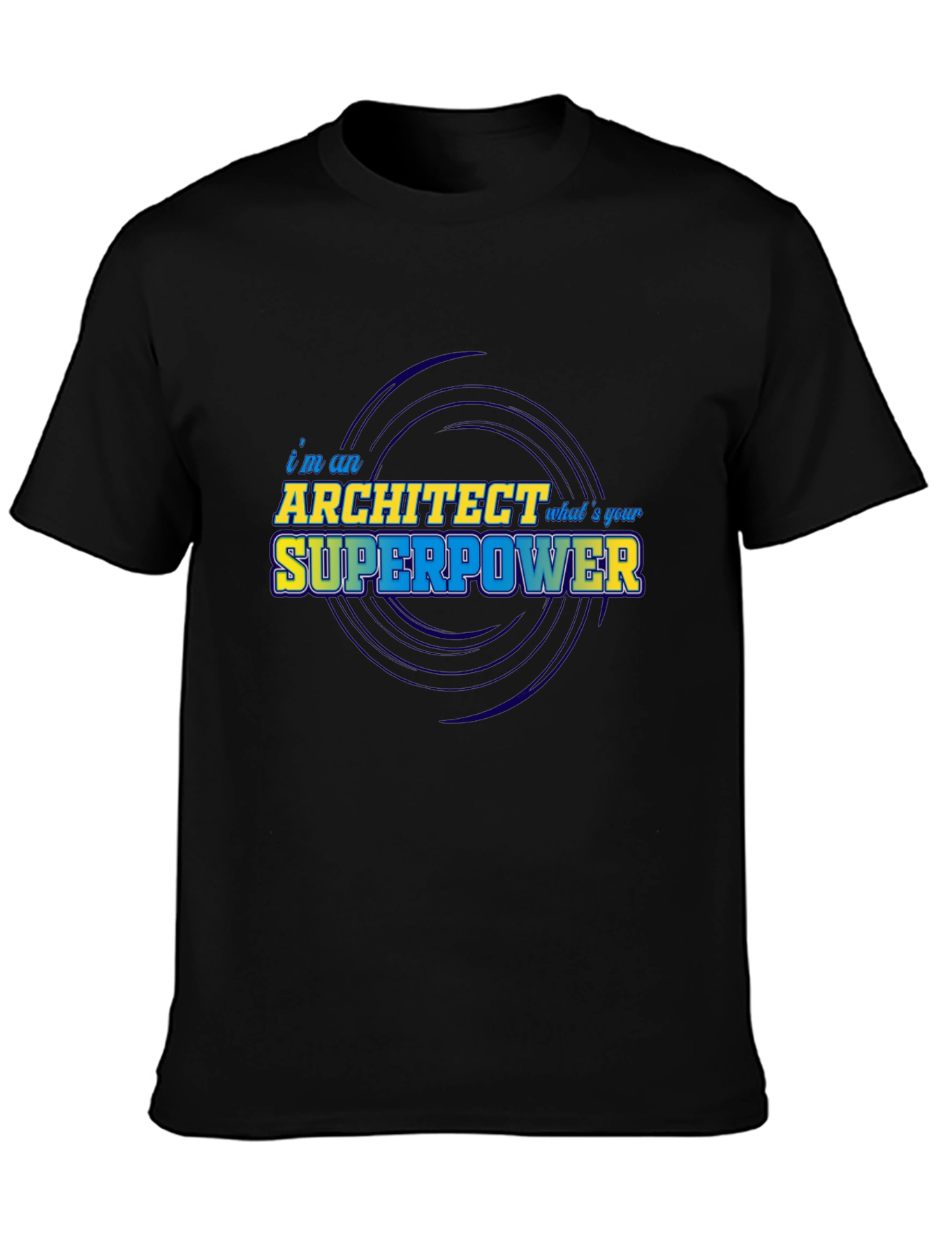 Architect Superpower T-Shirt - Black Graphic Tee