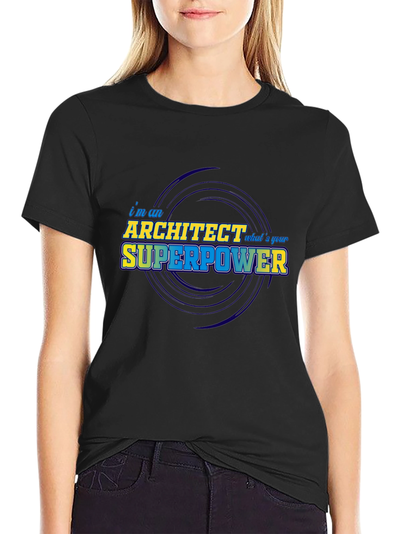Architect Superpower T-Shirt - Black Graphic Tee