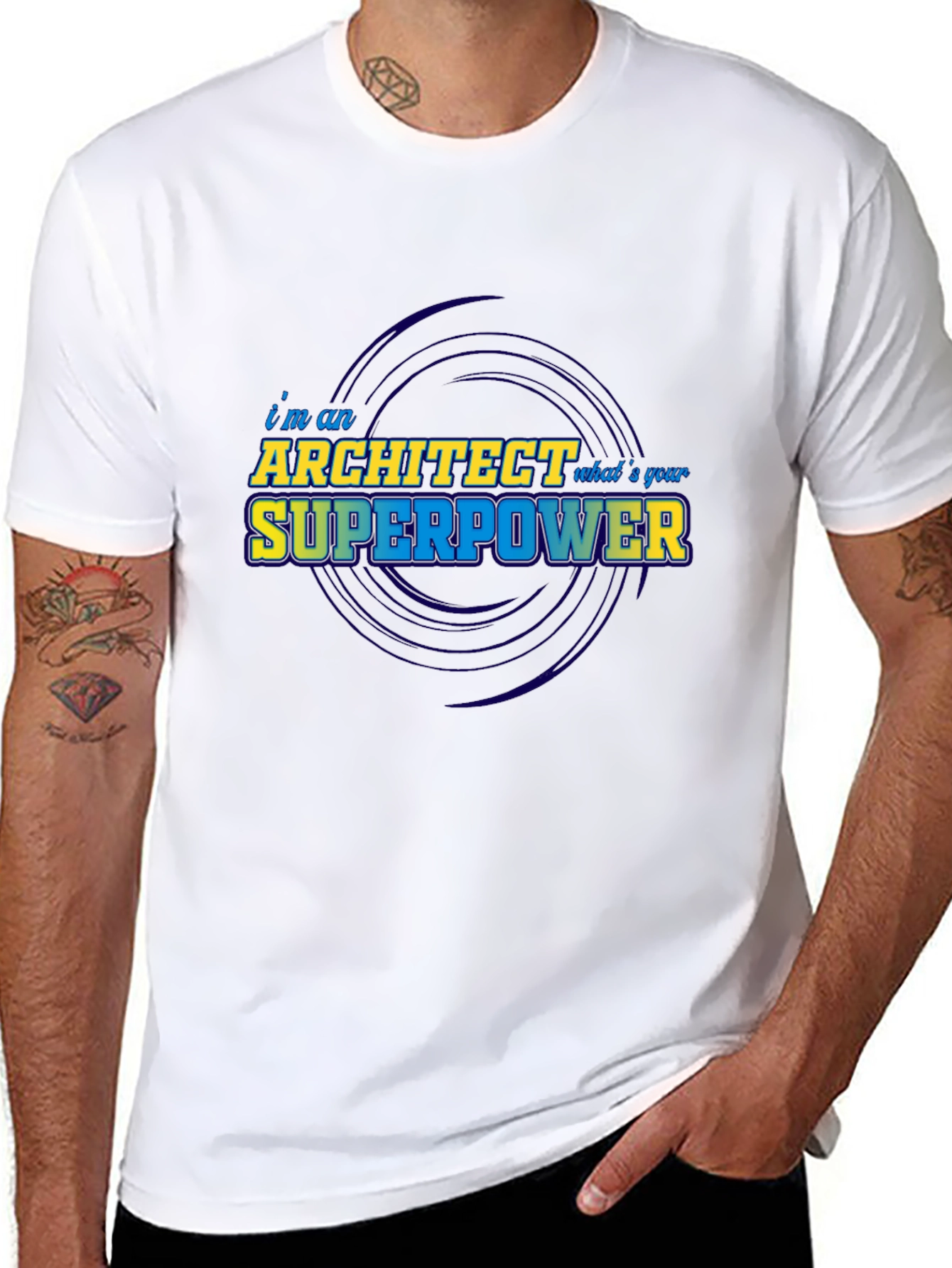 Architect Superpower T-Shirt - Black Graphic Tee