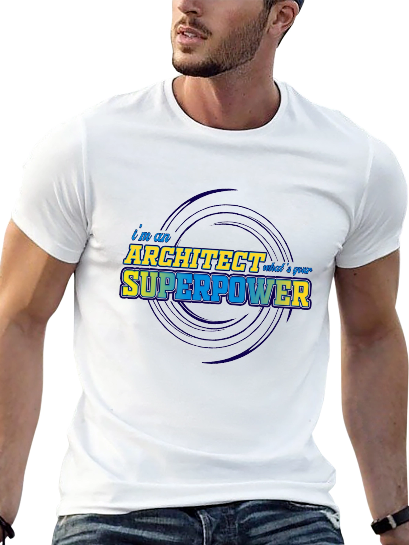 Architect Superpower T-Shirt - Black Graphic Tee