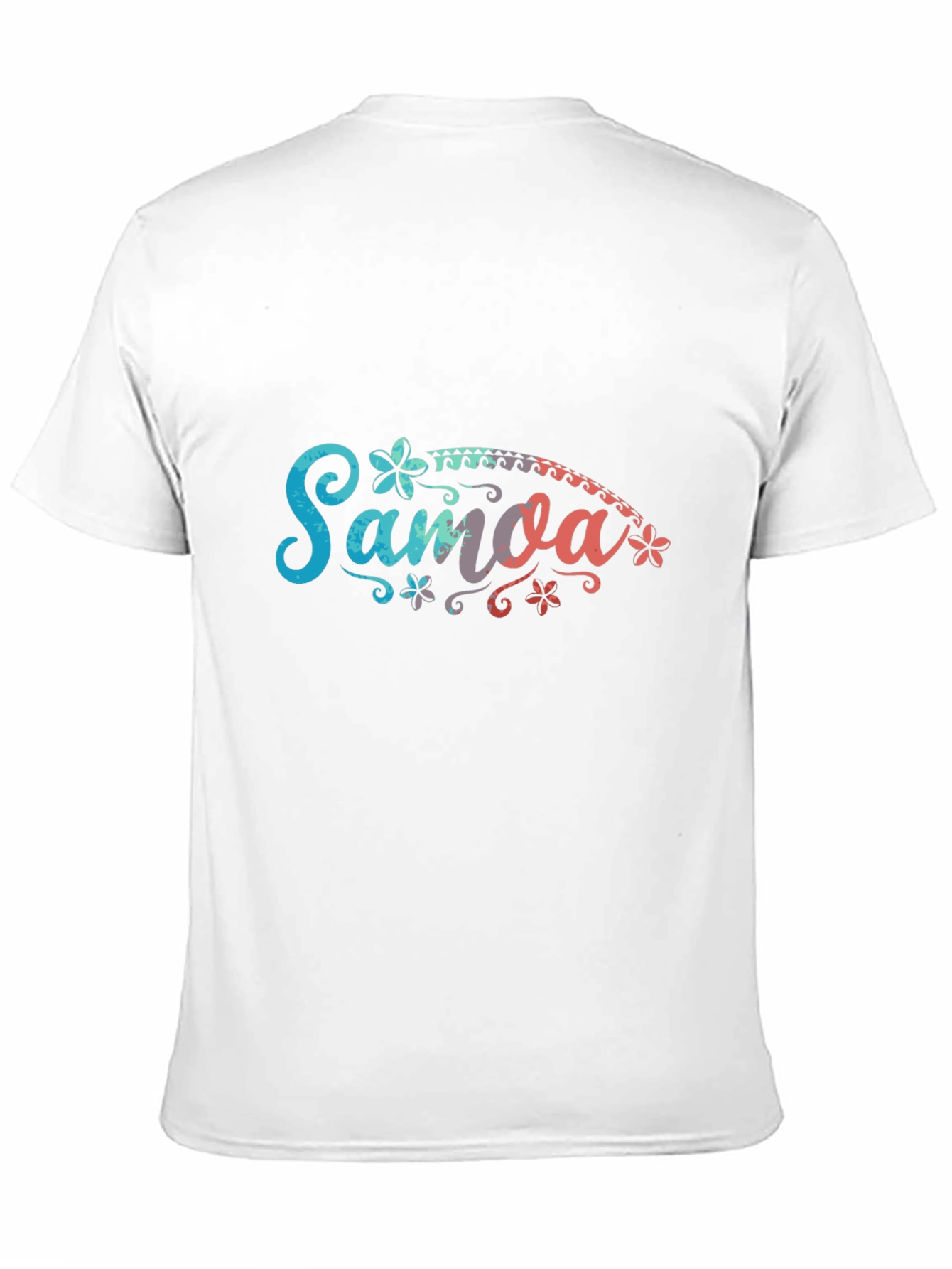 Samoa Floral Graphic Black T-Shirt