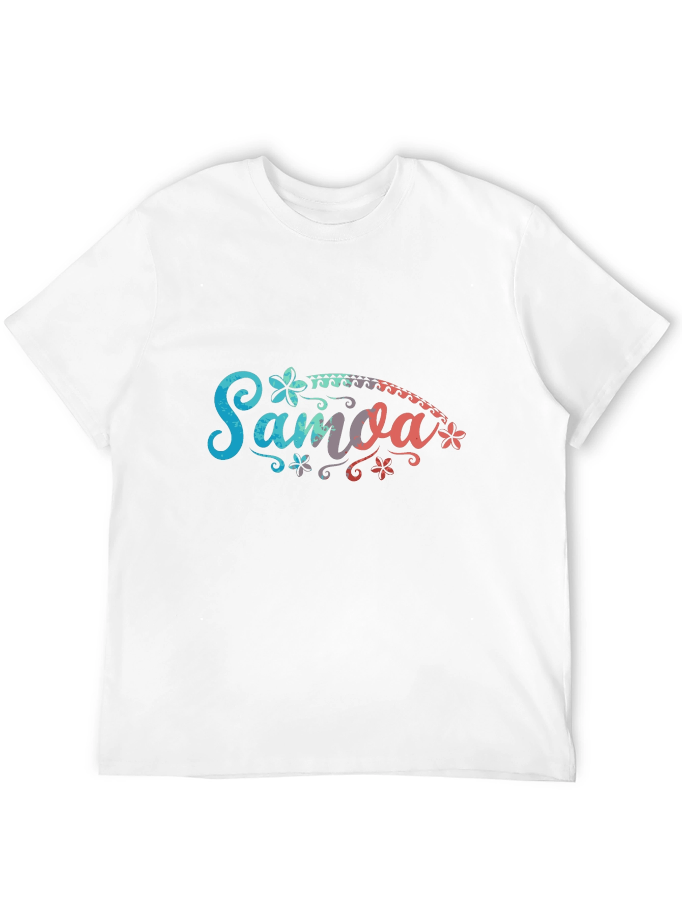 Samoa Floral Graphic Black T-Shirt