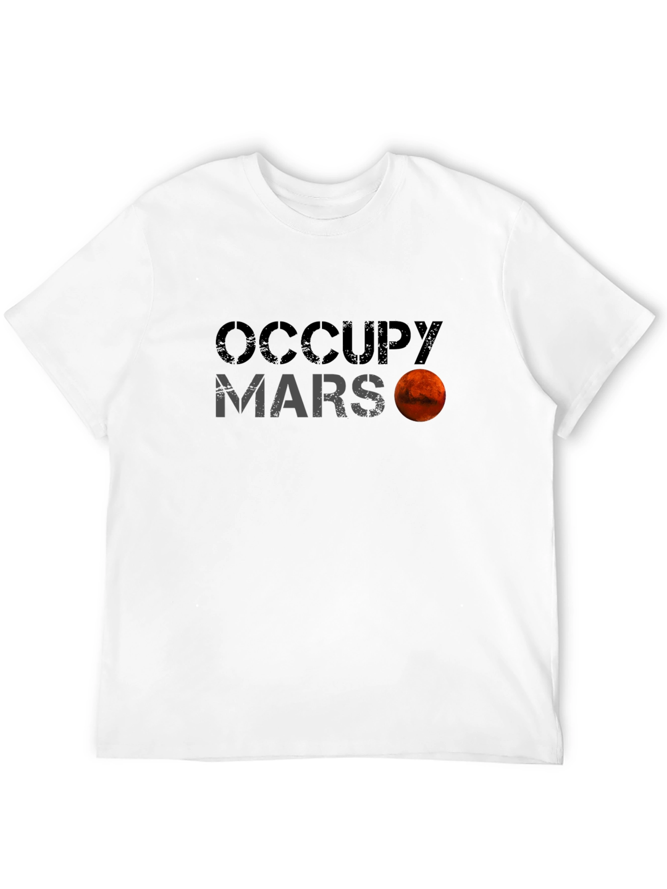 Occupy Mars Graphic Tee - Space Exploration Shirt