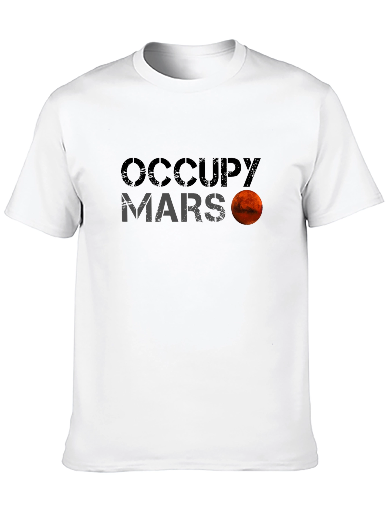 Occupy Mars Graphic Tee - Space Exploration Shirt