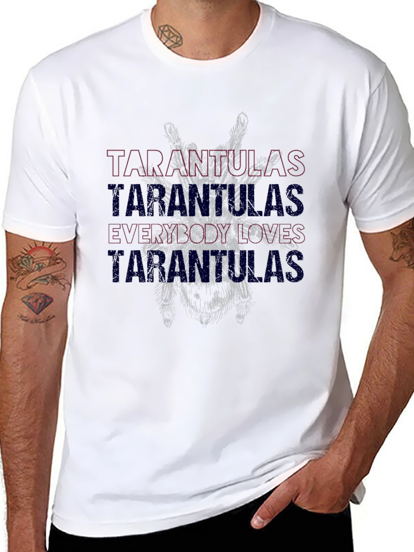Tarantulas Graphic Print T-Shirt