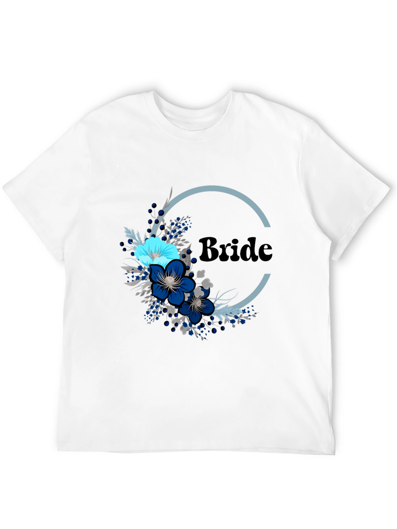 Bride Floral T-Shirt - Elegant Bridal Party Tee